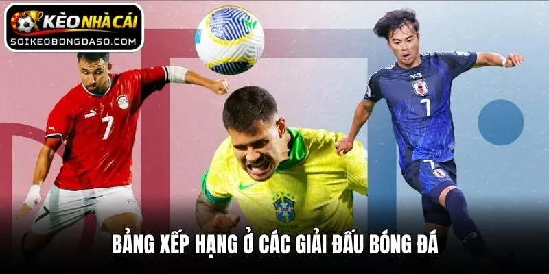 Bảng xếp hạng ở các giải đấu bóng đá